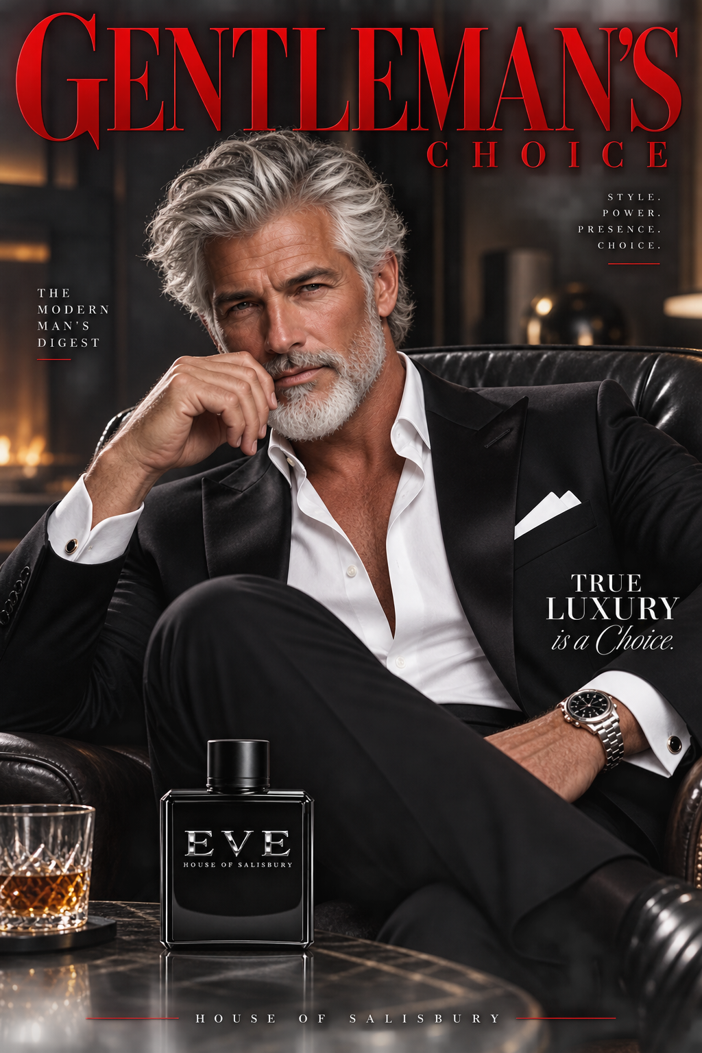 GENTLEMAN’S CHOICE magazine by House of Salisbury featuring EVE fragrance